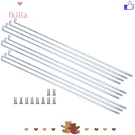 FKILLA 10 Set Bike Spokes, Sliver Carbon Steel Cycling Spokes, Durable 13G ,2.2mm Diameter with Acce