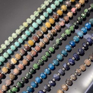 6x8mm Wheel Abacus Faceted Natural Stone Beads Apatite Amazonite Moukaite Prehnite