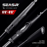 Seasir Overcast M/MH Spining&Casting Fishing Rod Carbon Fiber Ceramic Guide Ring High Sensitivity Lu