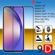 Clear Screen Protector For Xiaomi Redmi 13 13C 14C Note 14 4G 5G Poco M6 C75 Tempered Glass 9H Full