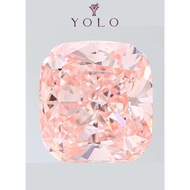 YOLO Lab-grown diamond Cushion 5.03ct Fancy Intense Pink--8791963963604