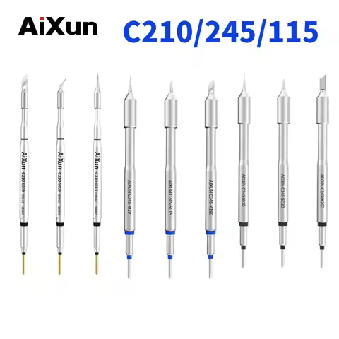 AiXun C210 C245 C115 Universal Soldering Tip T12 Station Handle for JBC T210 T245 T115 Dawn T26 T26D