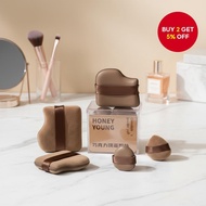 Professional 6-Piece Beauty Sponge Set - Multi-Shaped Makeup Sponges for Air Cushion & Liquid Founda