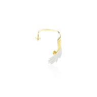 AKE AKE Ganymede Ear Cuff -24KGold ต่างหูหนีบเงินแท้ 925  แกะมือชุบทอง ลายปีกเทพเจ้านกอินทรี  **ขายเ