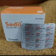 SEDIL 5 MG VITAMIN PILL 1PAPAN 20BIJI 5PAPAN 100BIJI 10PAPAN 200BIJI READY STOCK SEDIL 5MG.