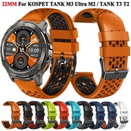 22MM Silicone Strap For KOSPET TANK T3 Ultra 2 M3 T2 M2 Smart Watch Bracelet band