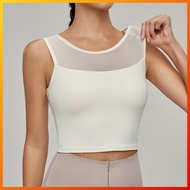 Lulu new yoga sport mesh vest top DWB115122