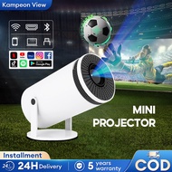 Projector Cylinder 4k 8000 Lumens Portable Mini Projector Android 11.0 LCD HDR Ultra HD Picture Qual