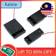 2 3 4 Slots AA Battery Storage Case Box Holder ON/OFF Power Switch AA battery boxes cover with leads