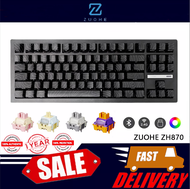 ZUOHE ZH870 tiga mod papan kekunci mekanikal