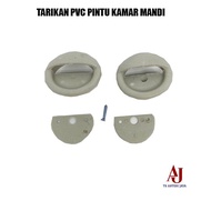 Tarikan Pintu Kamar Mandi PVC Handle Pegangan Pintu Plastik WC Toilet