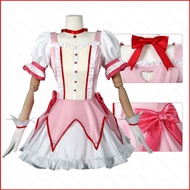 YS 10PCS/set Puella Magi Madoka Magica Kaname Madoka cosplay cloth Akemi Homura pink dress Halloween party costume