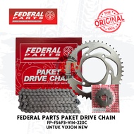 Federal Drive Chain Package VIN Vixion New 43T 14T 122L Chain Pull Gear Sprocket