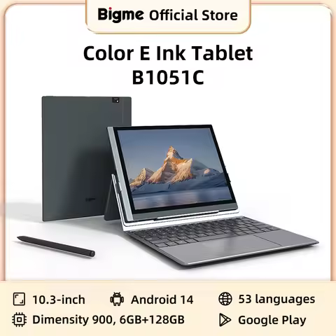 Bigme B1051C E-ink Screen Tablet 10.3 inch Ebook Reader, CPU Dimensity 900 with 6 +128GB, Android 14