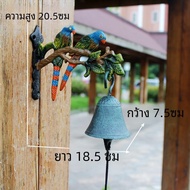 ยุโรปสไตล์ศิลปะเหล็ก Doorbell Vintage Cast Iron Garden Courtyard ยินดีต้อนรับ Bell Wall Bell Hand Cr