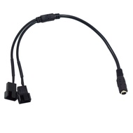 [NC]DC 5521 To 4Pin PWM 4 Pin 2 Way Computer PC Router Fan Power Adapter Cable 12V[NC]