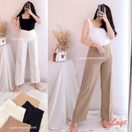 Celana Kulot Wanita Basic HW Irene Cullotes Scuba Wide Leg Kulot Premium