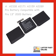 A  A2338 A2171 A2159 A2289 Pro Battery Compatible with Pro 13" 2020 Battery
