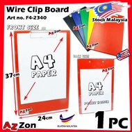 F4 Size Wire Clip Board A4 Size Butterfly Clipboard Papan Jalan Papan Ujian F4 Size PVC Wire Clipboa
