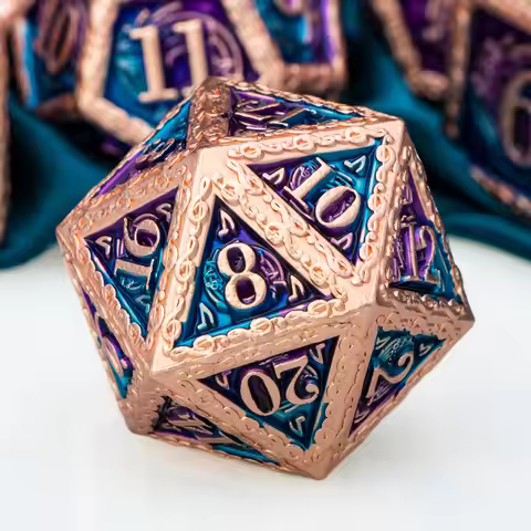 Music Dnd Metal Polyhedral D&D Dungeon and Dragon Pathfinder Rolling Game Dice D and D D20 Tabletop 