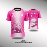 F1 Team F1 Visalux Cash App RB Team Shirt 2026 MIAMI Fullprint XS - 5XL
