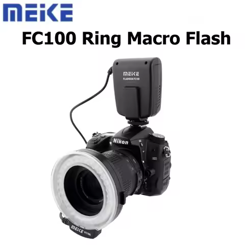 Meike MK-FC100 Ring Flash Macro Flash Compatible with Canon/Olympus etc.