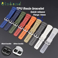 16mm Resin Bracelet Men Accessories Waterproof Soft Rubber Strap For Casio G-shock DW-5600/5000/5030 GWX5600 Series Replacement Watch band Quick Release