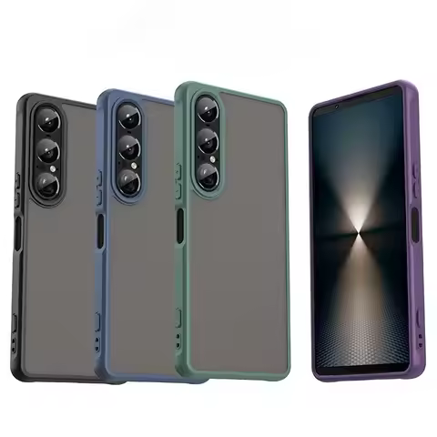 For Sony Xperia 1 10 VII Frosted Transparent Phone Case for Xperia1VII Xperia10VII 1VII 10VII Protec
