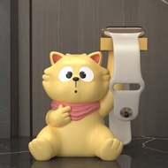 Kitten Ornaments Suitable for iwatch s9 Apple Huawei Watch Charging Stand Holder Cute Creative Perip