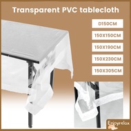 Clear Tablecloth Protector Waterproof Clear Plastic Tablecloth Oil Proof Plastic Table Cover Table P