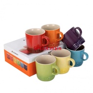 Cool LE CREUSET LE CREUSET Rainbow Mug Macaron Six-Piece Set Ceramic Cup Tableware Set Combination H