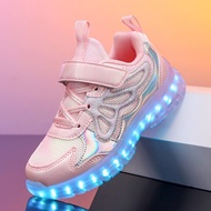 Bule Children's Shoelace Light Shoes Luminous Shoes led Shoes Wing Shoes Children's Lace Light Shoes