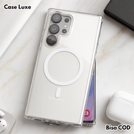 Samsung S23 Ultra S23 Plus S23 FE Softcase Clear MagSafe Aesthetic Anti Yellow Casing