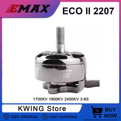 1PCS / 4PCS EMAX ECO II 2207 Brushless Motor 51466 1700KV 1900KV 2400KV 3-6S 2207 Motor for FPV Dron