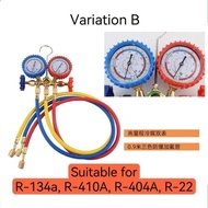 Fridge Home Car Aircon Gas Pressure Gauge Double Meter Air conditioner Gas Pressure Tekanan Gas R22R