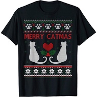 Newest Funny Merry Catmas Ugly Christmas Sweater T-Shirt