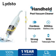 Lydsto Handheld Pool Vacuum Cordless Rechargeable Pool Vacuums Cleaner With Telescopic Pole