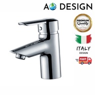 AO Design Brass Pillar Basin Tap Single Lever Pillar Basin Mixer Tap