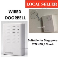 SG STOCK - Wired Doorbell for Singapore BTO resale HDB Condo Home Alarm System Door Bell (optional battery compartment)