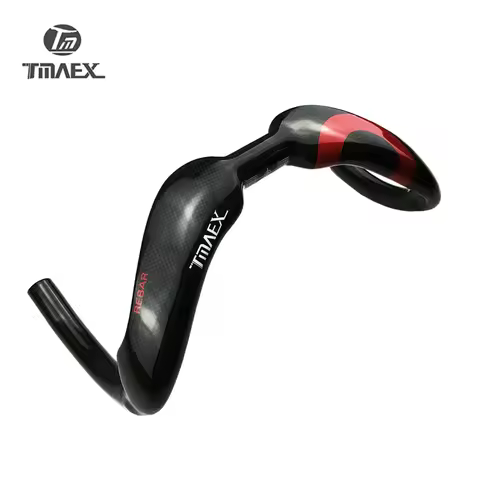 TMAEX-Red Glossy Handlebar for Bicycle, Racing Bike Parts, Track, Sprinters Bar, Competition Bar, 31