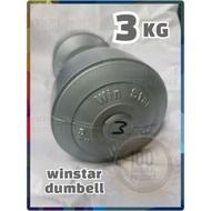3 KG WINSTAR DUMBELL DUMBLE BARBEL BARBLE DAMBEL