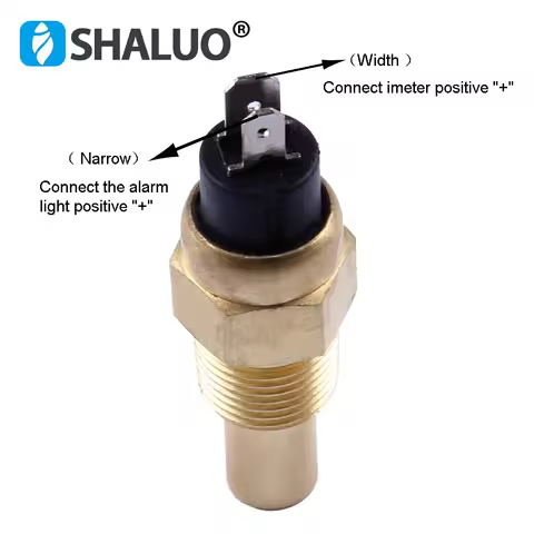 Universal Diesel Engine Water Temperature Sensor 14MM 17MM 21MM 120C NO Normal Opened For Generator 