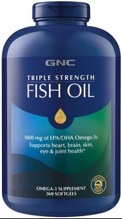 GNC 魚油 三倍強效 360粒軟膠囊