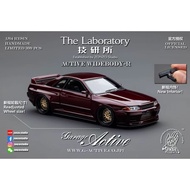 The Laboratory 1/64 Garage Active Widebody R32, Wine Red Established by Zonzo Studio (Limited 599pcs