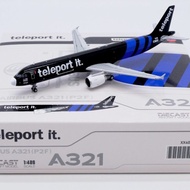 Ready Stock JC Wings 1: 400 Asian Airlines A321-200P2F 9M-TLA Alloy Aircraft Model Out of Print Car 