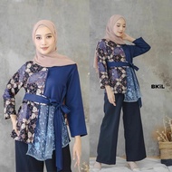 blouse batik kombinasi