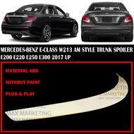 MERCEDES-BENZ E-CLASS W213 AN STYLE TRUNK SPOILER E200 E220 E250 E300 2017UP ABS SKIRT LIP BODYKIT