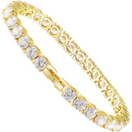 KoseTennis Women's Bracelet|4MM/5MM Cubic Zirconia|18K gold-plated/classic gold-plated bracelet|Size