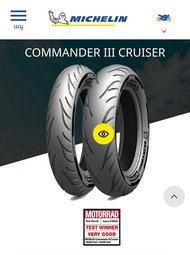 MICHELIN COMMANDER III CRUISER The newest MICHELIN tyre for all types of V-Twin Cruiser bikes