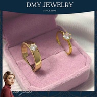 DMY Jewelry ทองคำแท้ 1 สลึง/แหวน คู่ กับ แฟน/แหวนคู่เพชร/แหวนเพชรของแท้/แหวนทองไม่ลอก24k/ทองคำแท้ 1 